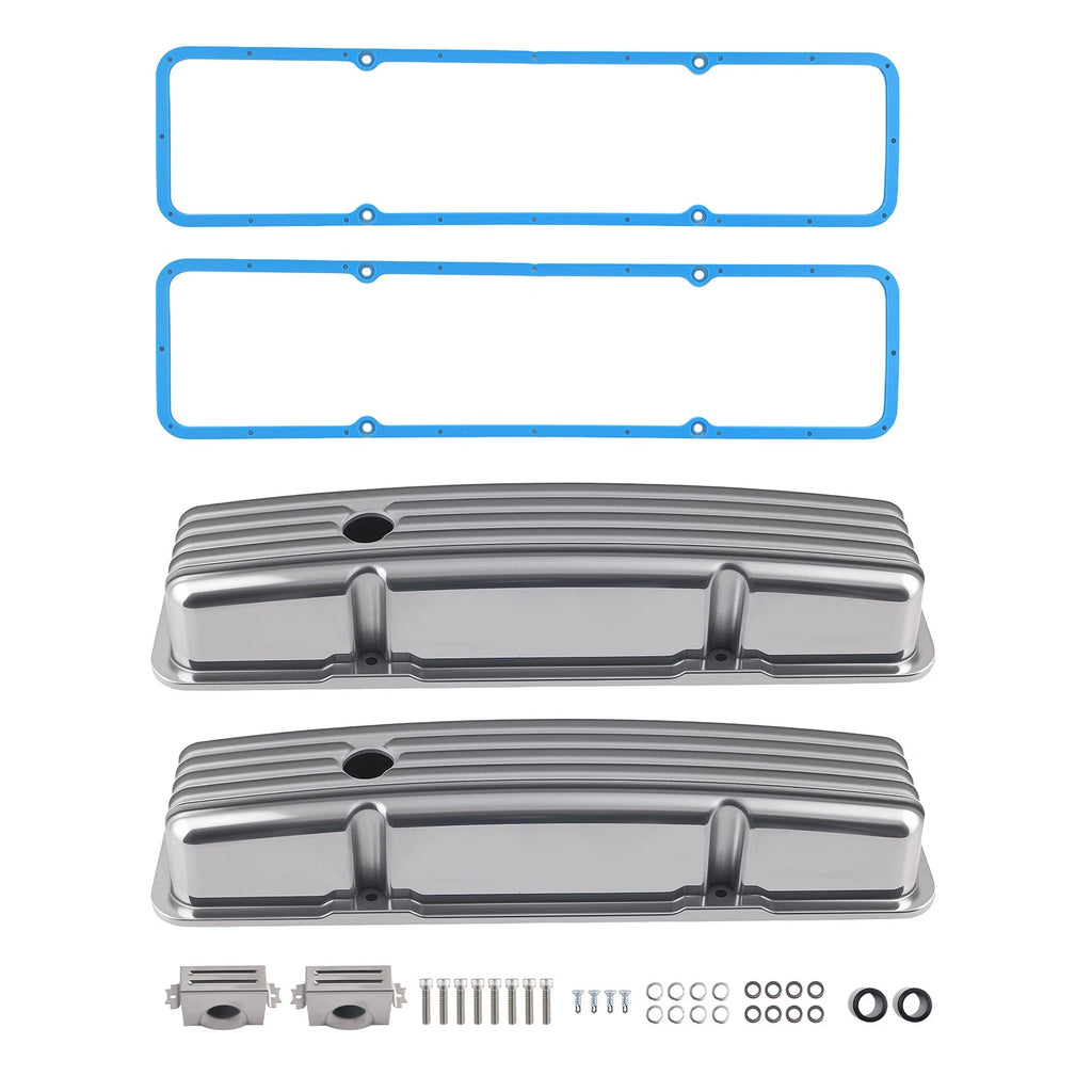 Aluminum Valve Covers for Chevy 283 302 305 327 350 400 SBC (Short Bolt)