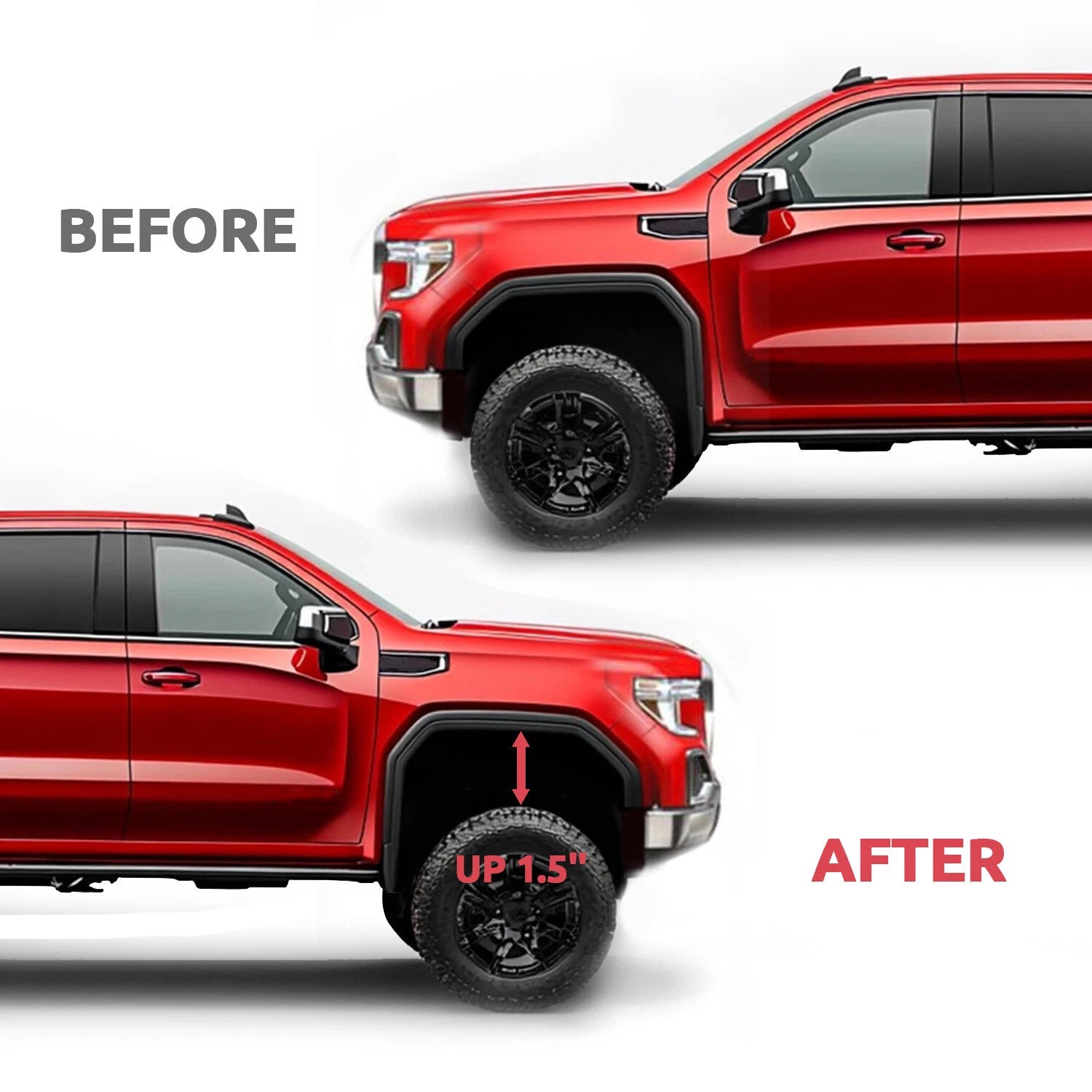 1.5" Front Leveling Lift Kit for Chevy Silverado GMC Sierra 1500 (2007–2025)