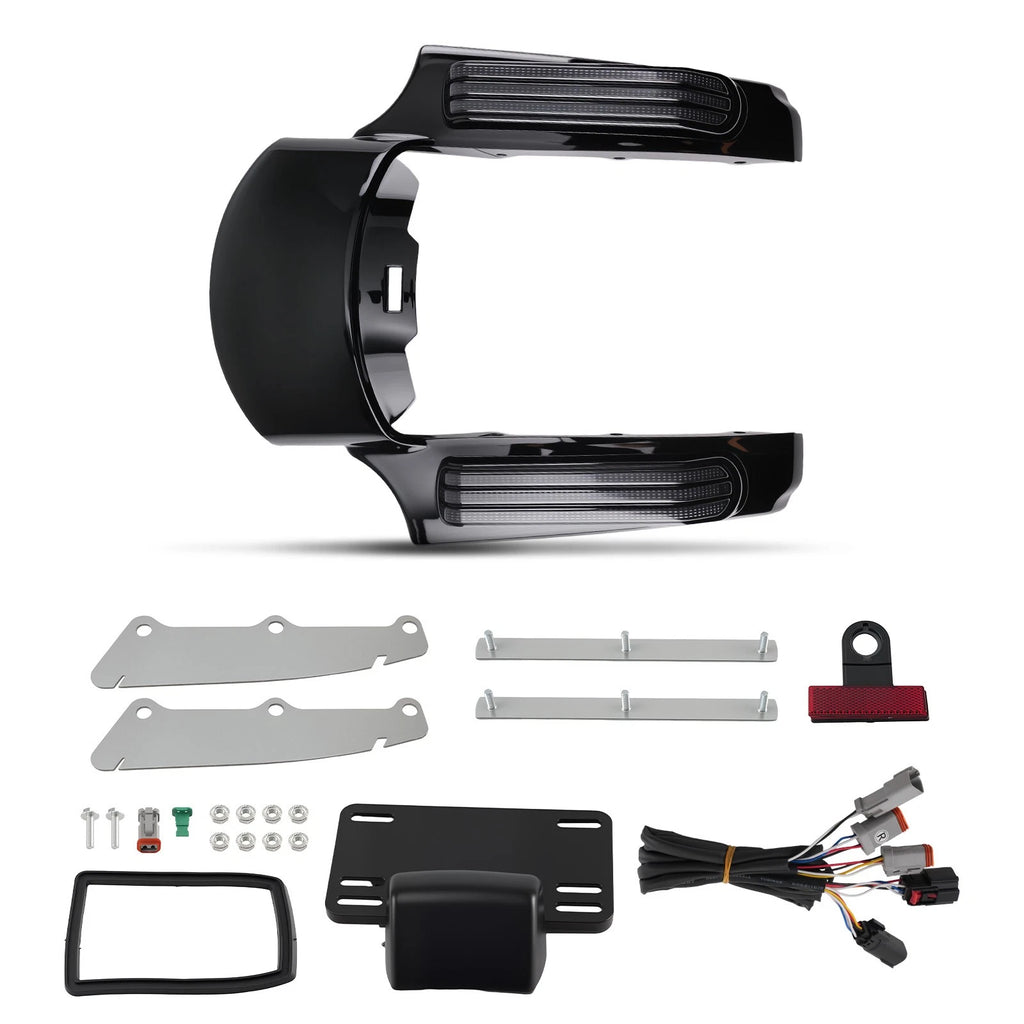 Rear Fascia for Harley Touring (2014–2023) Fender LED Smoke Light ABS