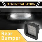 2X License Plate Light Tag Lamp White for Ford F-150 (2015–2023)