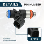 Fuel Injector 3.6L for Dodge Challenger (2012-2019) - 6 x Black Injectors