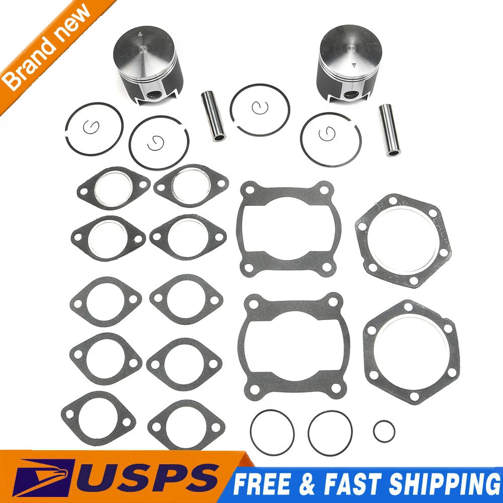 Top End Gasket Kit with Pistons for Polaris Indy Trail 488 (1986–1999)