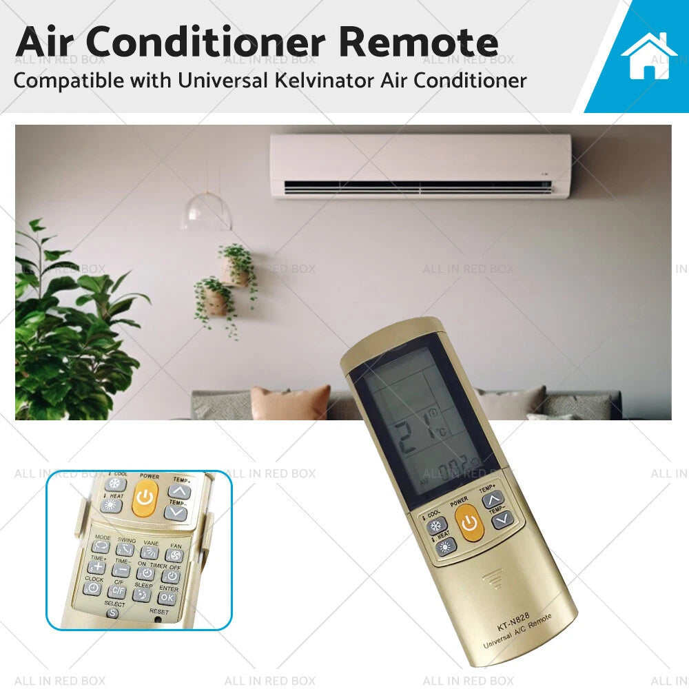 Replacement Remote Control for Kelvinator Air Conditioner (Universal)