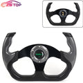 13" Flat Drift Racing Steering Wheel with Horn Button