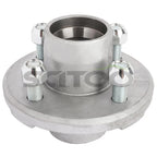 Set of 4 Galvanized Hubs & 44649 Bearings for Boat Trailer