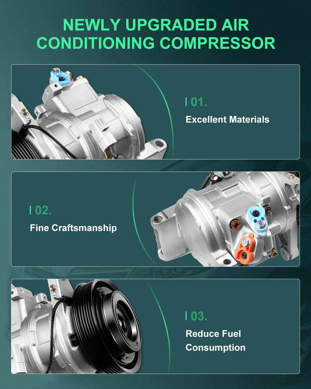 A/C Compressor for Toyota Supra (1993–1998) & Lexus SC300 (1992–2000)