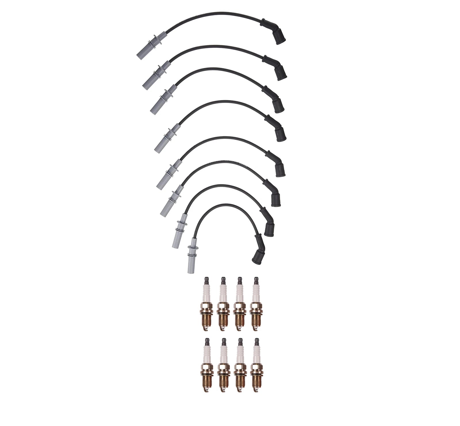 Denso Wire Set & 8 U-Groove Spark Plugs for Dodge Dakota 4.7 V8 (2005–2007)