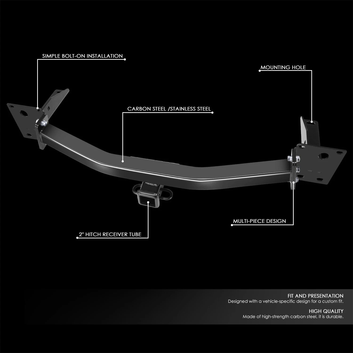 Class III Hitch Receiver for Buick Enclave Chevrolet Traverse (2018–2024)