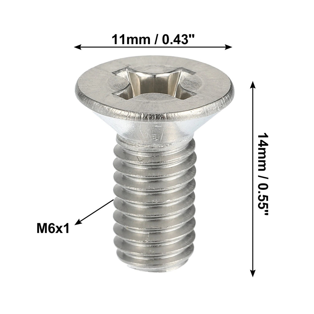 10pcs Brake Disc Rotor Screws Bolts Kit 93600-06014-0H for Honda Accord Civic (2003–2021)