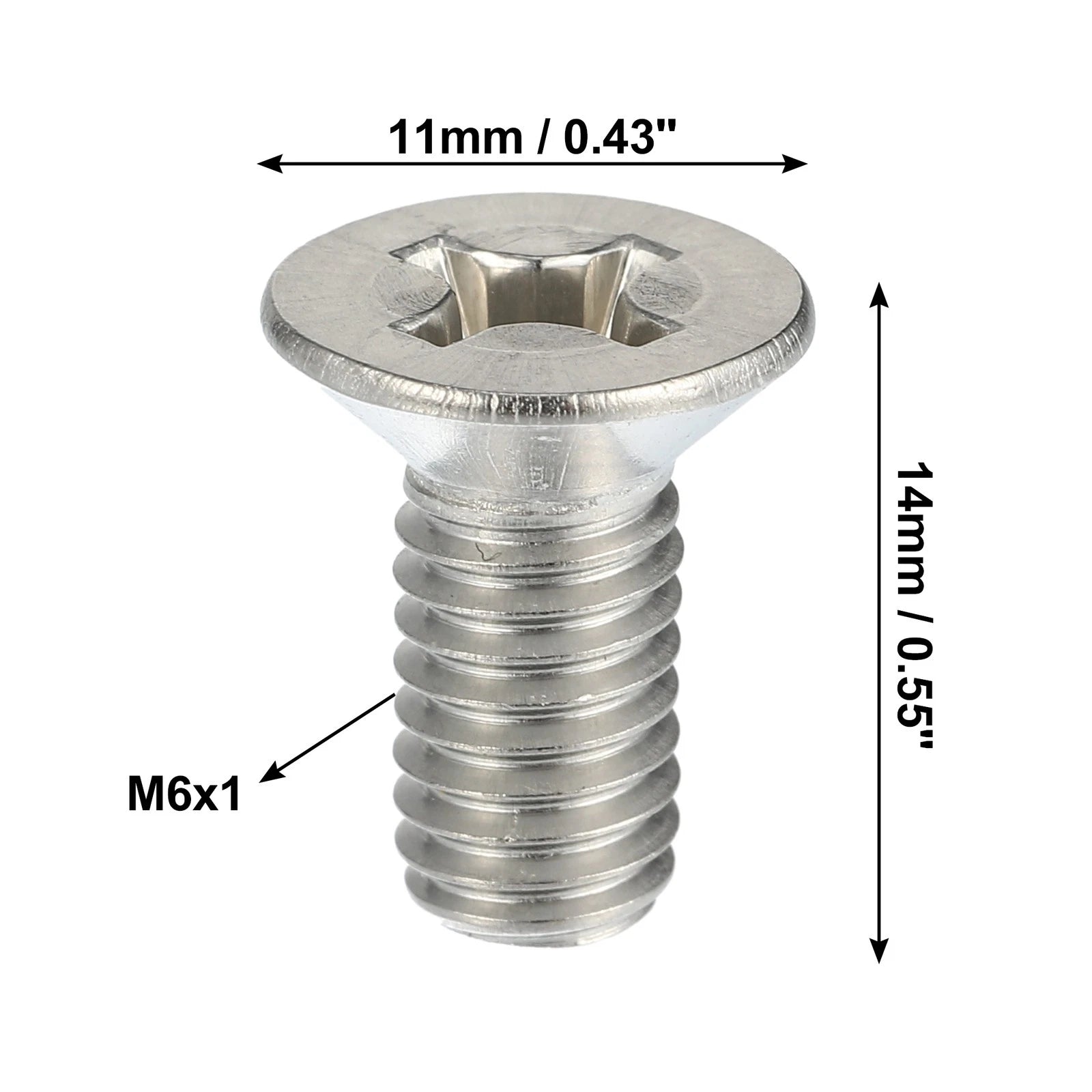 10pcs Brake Disc Rotor Screws Bolts Kit 93600-06014-0H for Honda Accord Civic (2003–2021)