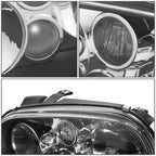 Pair of Headlights for VW Golf GTI (1999–2006) - Black Housing, Clear Lens