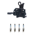 Set of 4 Ignition Coils & Bosch Iridium Spark Plugs for Tiburon Tucson (2001–2009)
