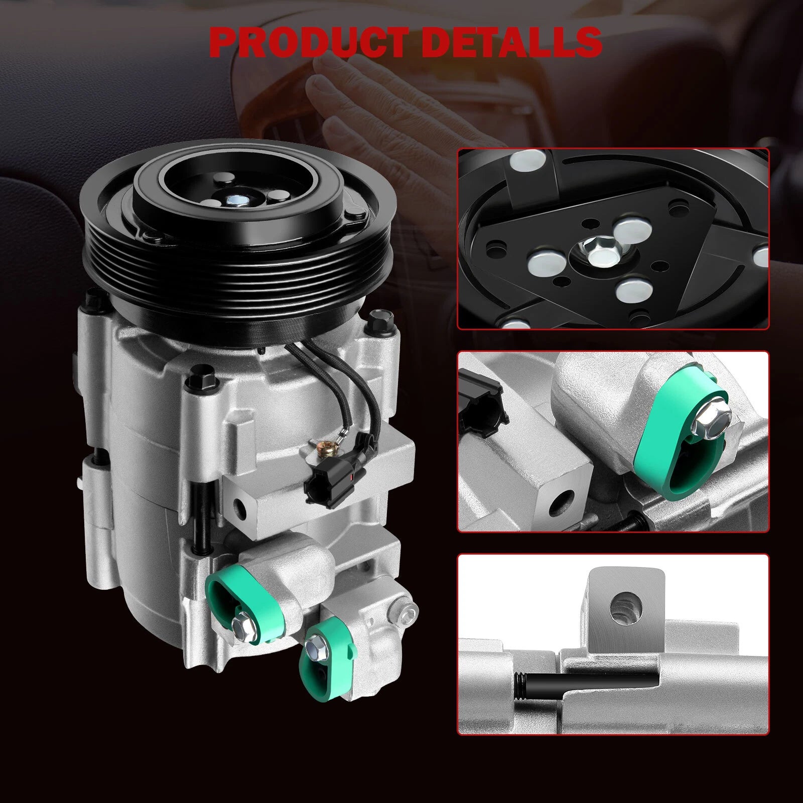 A/C Compressor for Hyundai Santa Fe (2003-2006) & Kia Amanti (2004-2006)