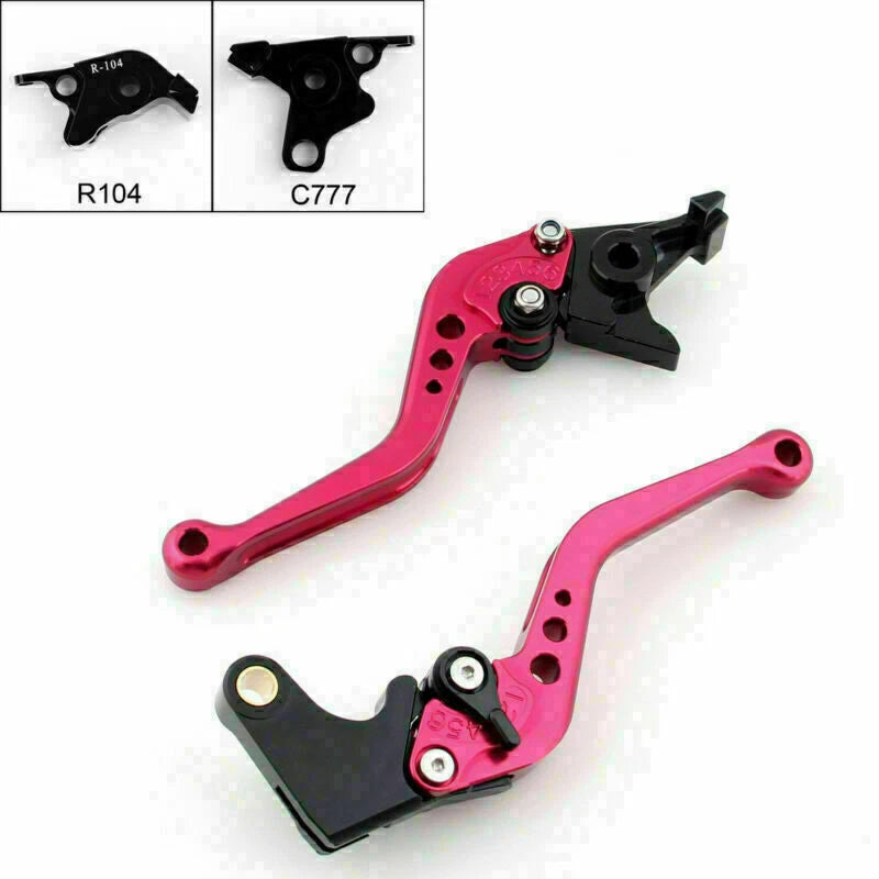 Short Brake Clutch Levers for Yamaha MT-01 (2004–2009), V-MAX (2009–2014) T9 Red