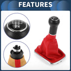 5 Speed Gear Shifter Knob with Cover for Volkswagen Bora Golf MK4 (1998–2006)
