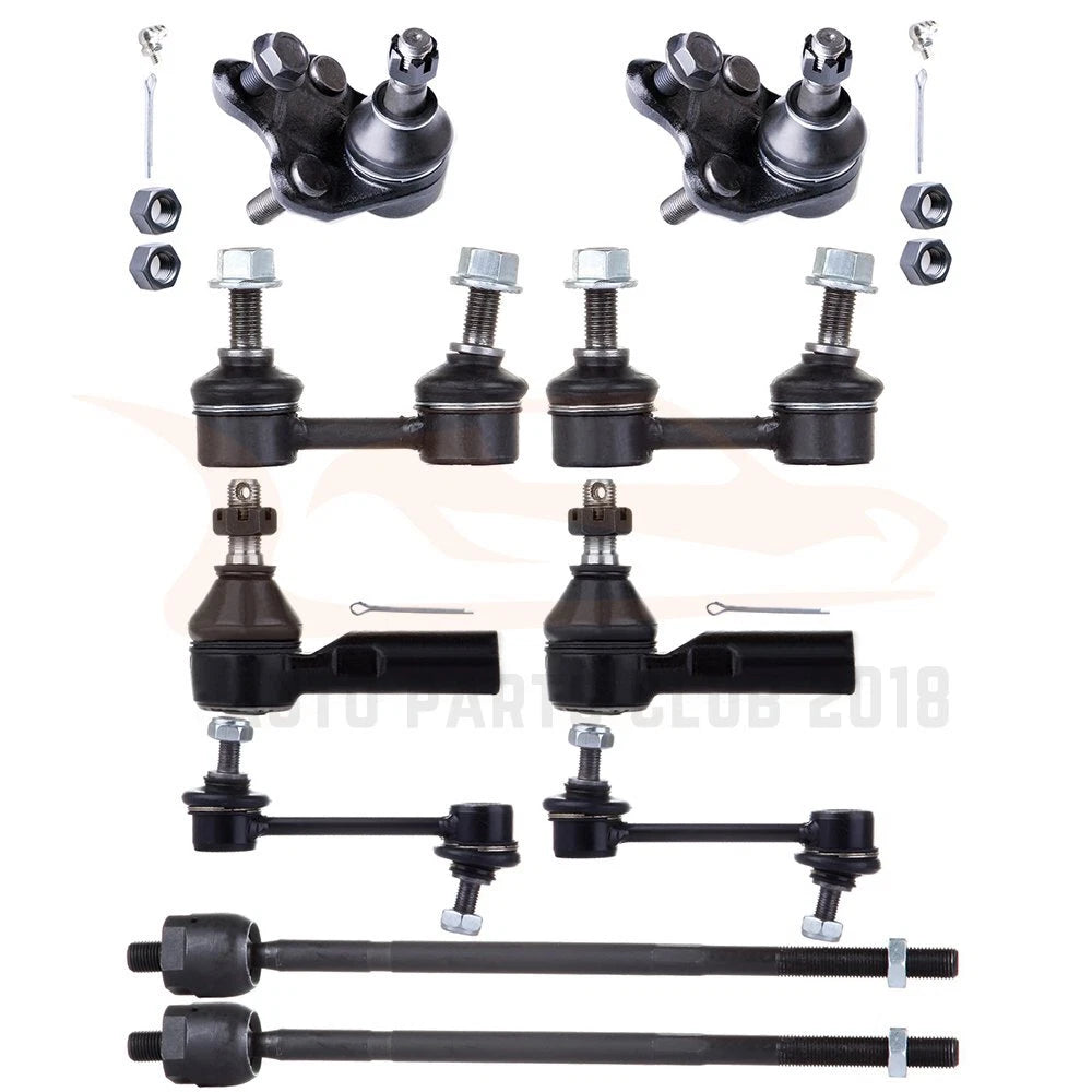 Set of 10 Sway Bars, Ball Joints, Tie Rods for Toyota Celica (1994–1999)