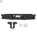 Rear Bumper Assembly Steel for Chevy Silverado GMC Sierra 2500 (2015–2019) Black