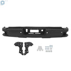Rear Bumper Assembly Steel for Chevy Silverado GMC Sierra 2500 (2015–2019) Black