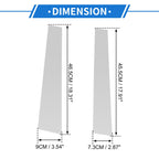 Set of 4 Door Pillar Window Trim for Mitsubishi L200 (2005–2014) Silver Tone