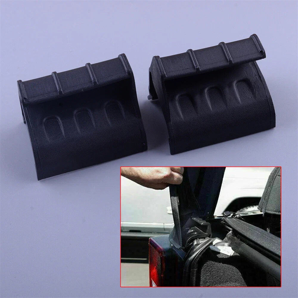 Soft Top Rear Window Tailgate Bar Retainer Bracket for Wrangler JK (07-21)
