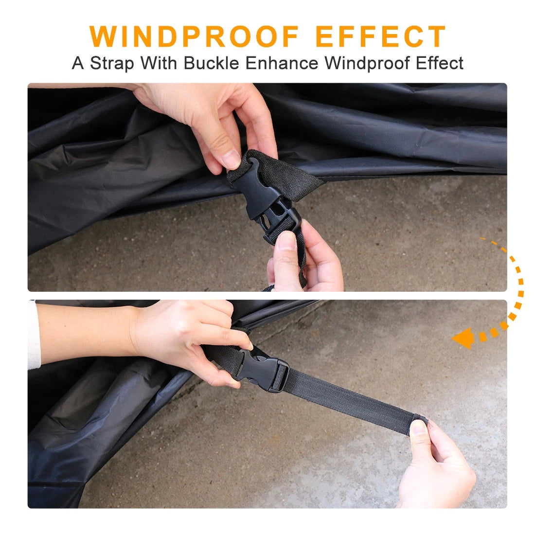 Motorcycle Waterproof Cover for Universal Fit (Outdoor Storage)
