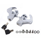 Chrome Sissy Bar Luggage Rack Detachable Locking Latch Nut Kit for Harley Touring