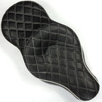2-up Diamond Stitch Leather Seat for Harley XL883N XL883L XL883X (2005–2013)