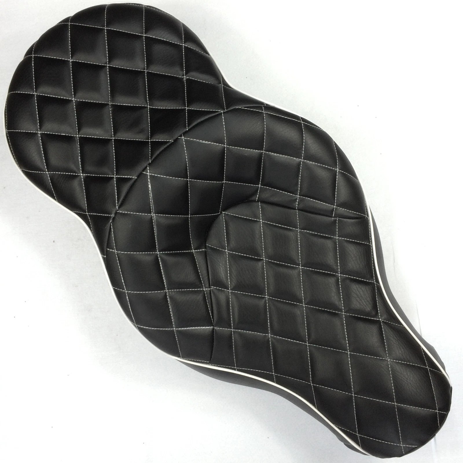 2-up Diamond Stitch Leather Seat for Harley XL883N XL883L XL883X (2005–2013)