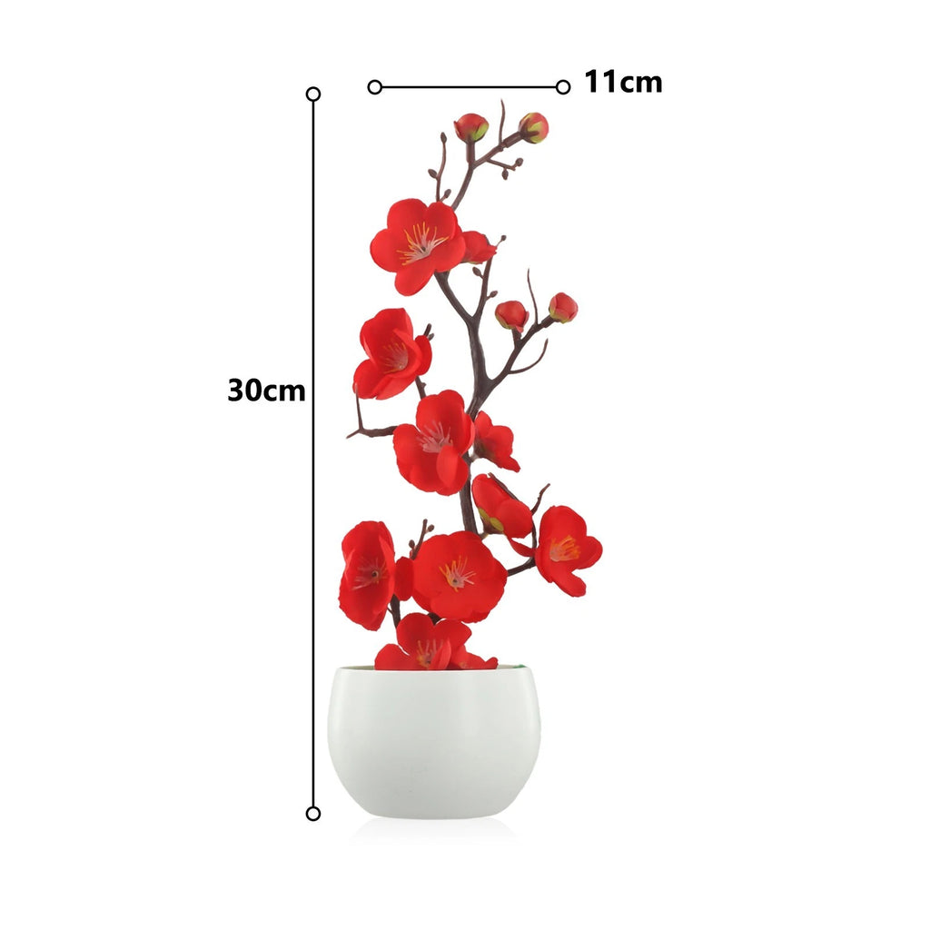 Set of 4 Low Maintenance Artificial Flower Arrangements for Indoor Use