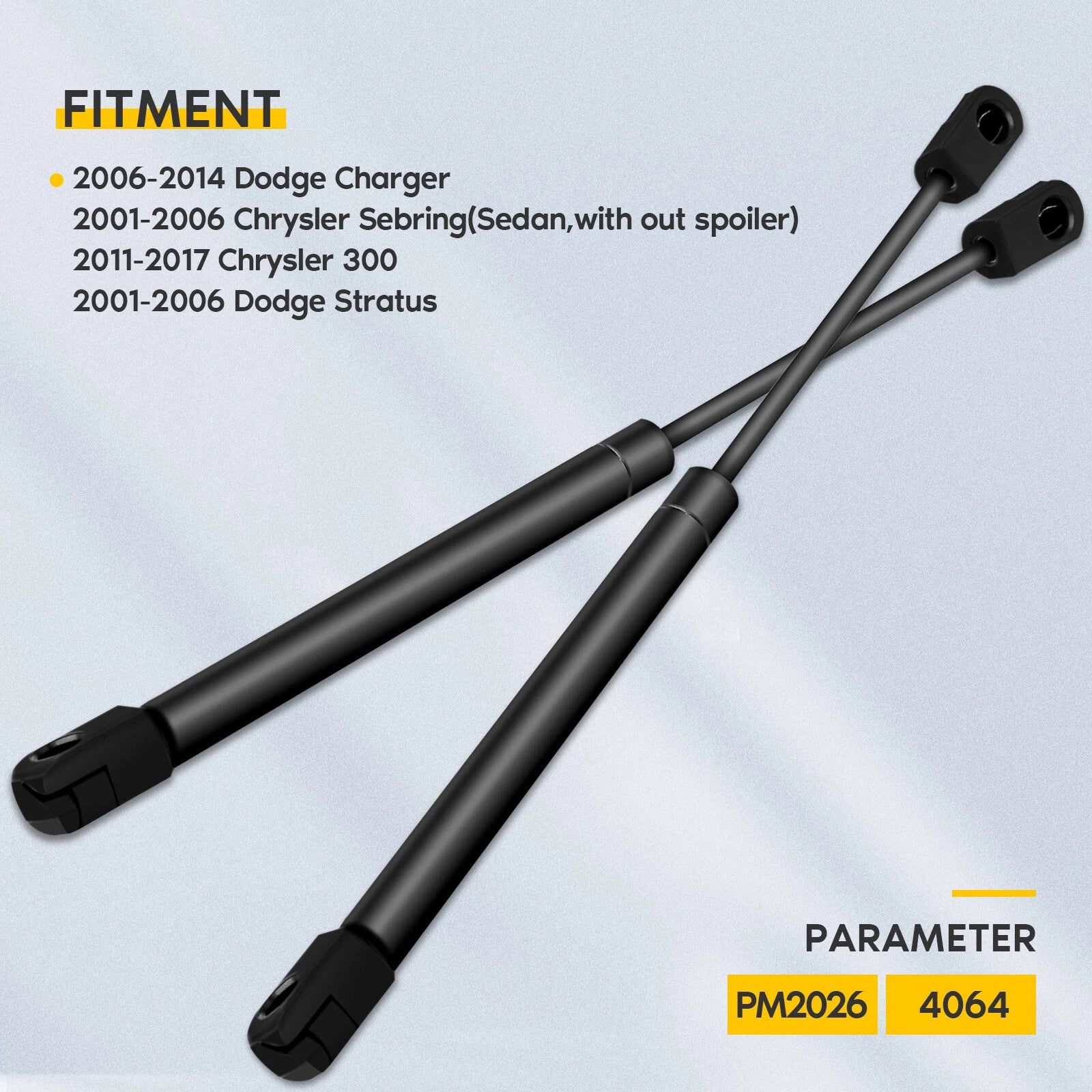 2X Trunk Lift Supports for Chrysler Dodge Charger
