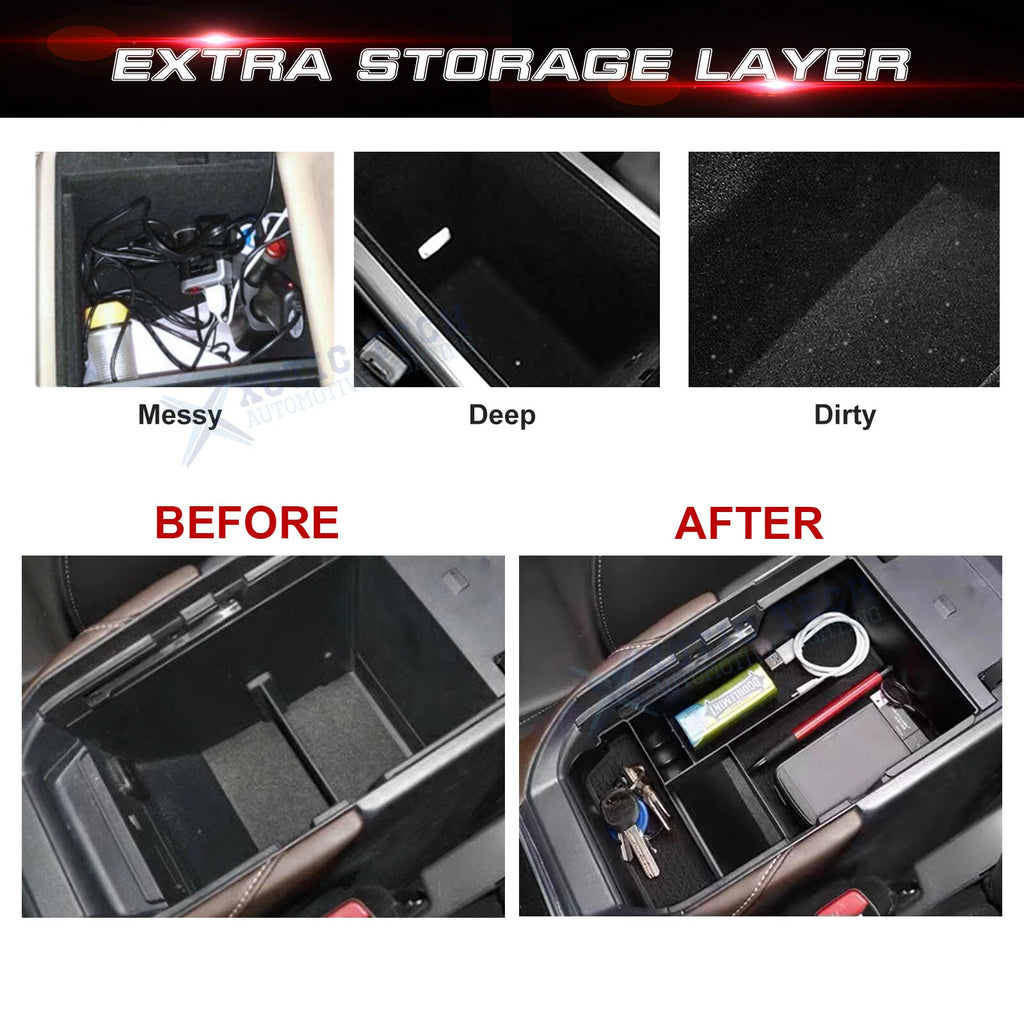 Armrest Box Extra Space Storage Organizer Holder for Mazda CX-30 (2020-2026)