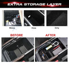 Armrest Box Extra Space Storage Organizer Holder for Mazda CX-30 (2020-2026)