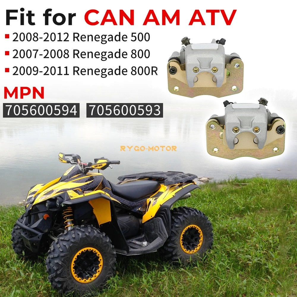 Front Brake Caliper Set for Can-Am Renegade 800 4x4 (705600594, 705600593)