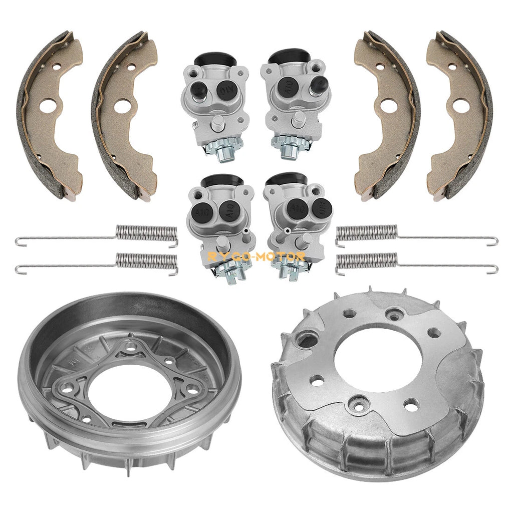Front Brake Drums Wheel Cylinders Kit for Honda Foreman TRX400FW TRX450 (2000–2006)