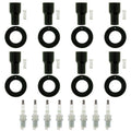 Set of 8 NGK G-Power Platinum Spark Plugs & Coil Boots for GS430 GX470 (2001–2007)