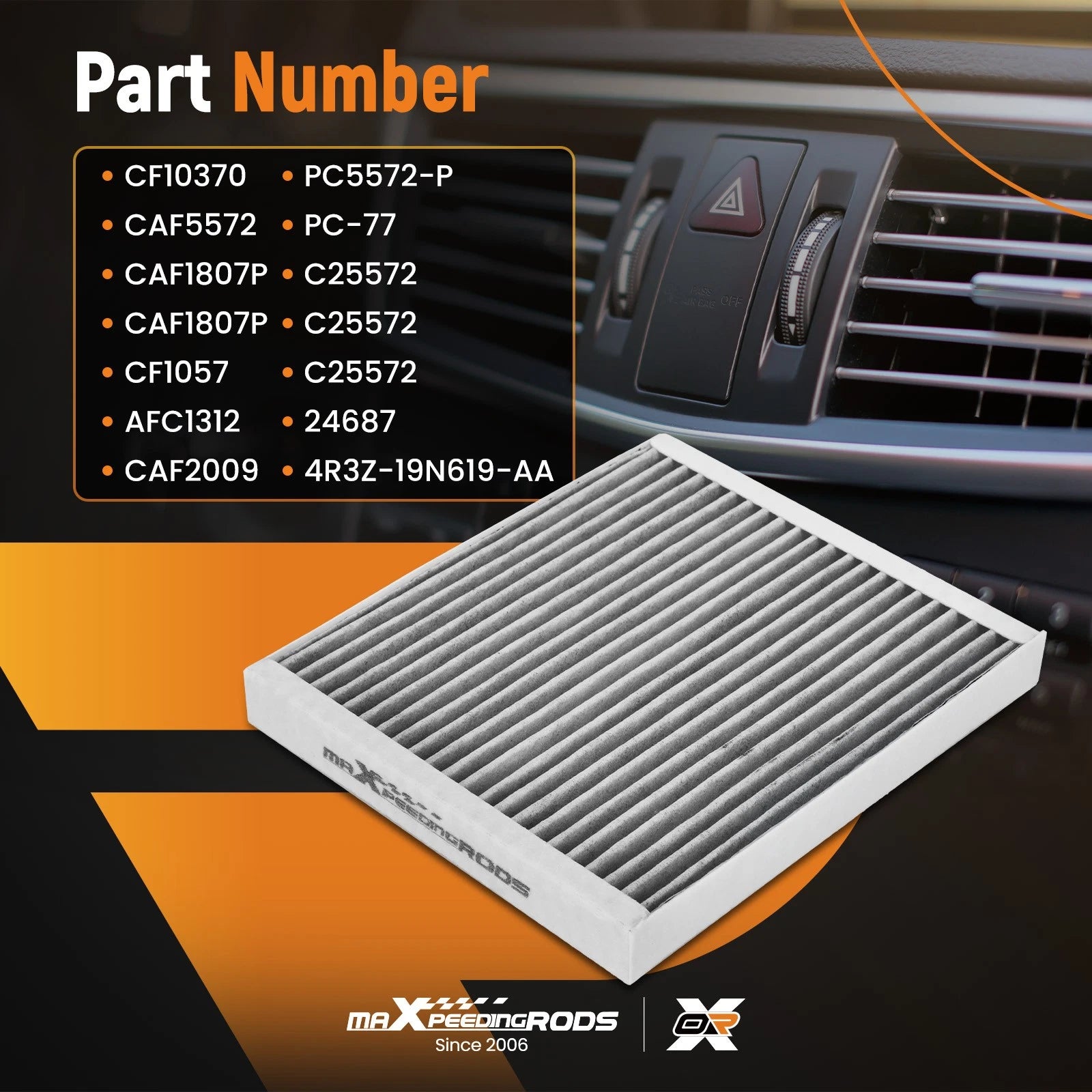 Cabin Air Filter for Ford Mustang (2005–2014)