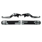 Titanium Extendable Brake Clutch Lever Grip Set for Yamaha XSR900 (2016-2023)