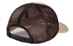 Mesh Trucker Hat for Peterbilt Trucks (Snapback, Khaki/Coffee)