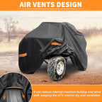 Waterproof ATV Cover for Honda TRX450R (2004–2009) 210D-PU Black