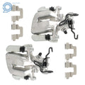 Set of 2 Rear Brake Calipers with Bracket for Audi A3 (2005–2010)