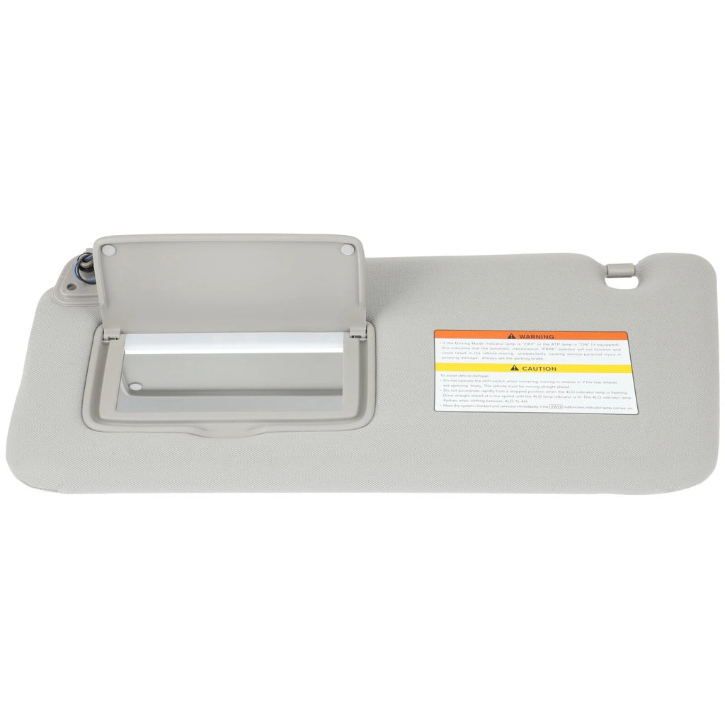 Left Driver Sun Visor for Infiniti QX56 QX80 (2011-2016) Gray