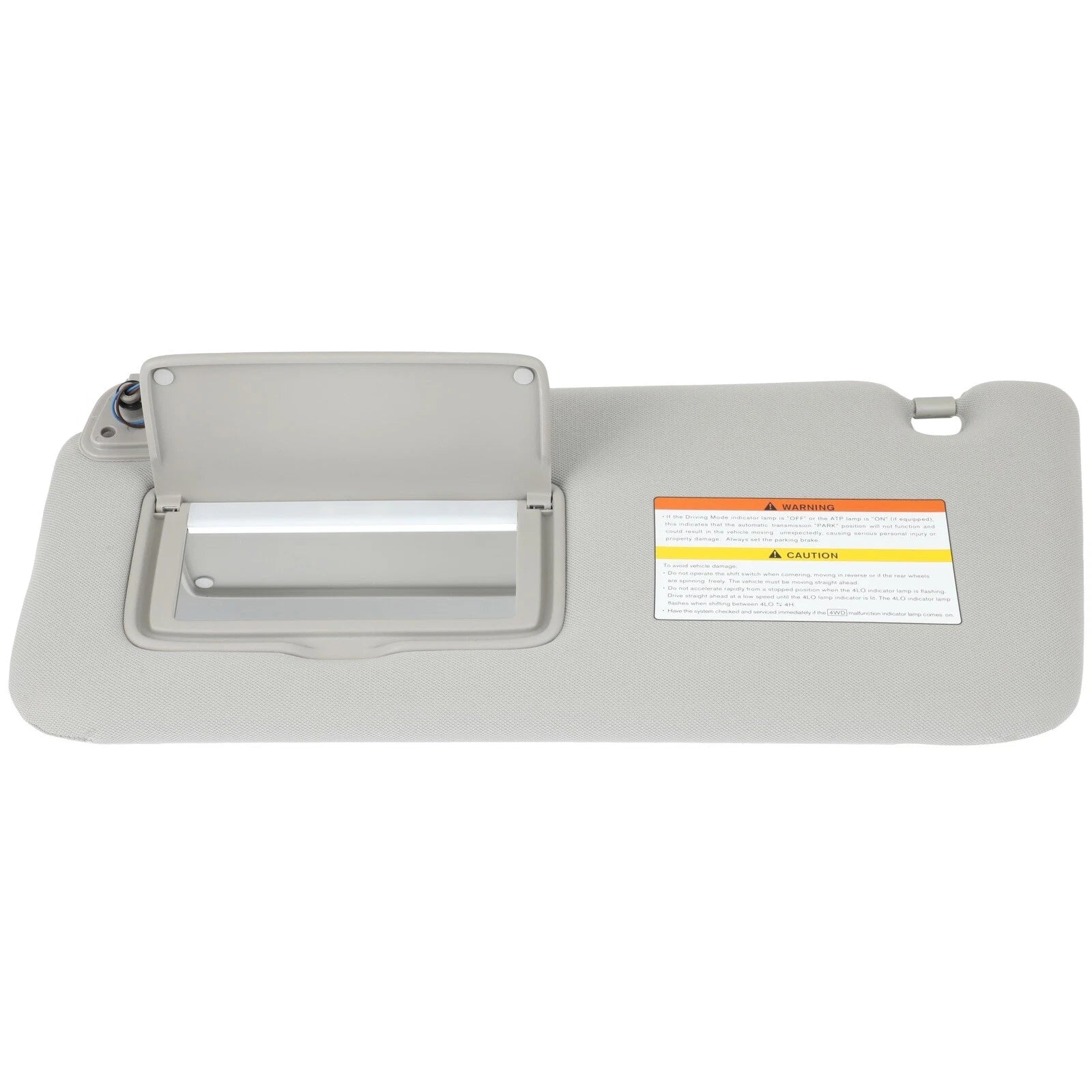 Left Driver Sun Visor for Infiniti QX56 QX80 (2011-2016) Gray