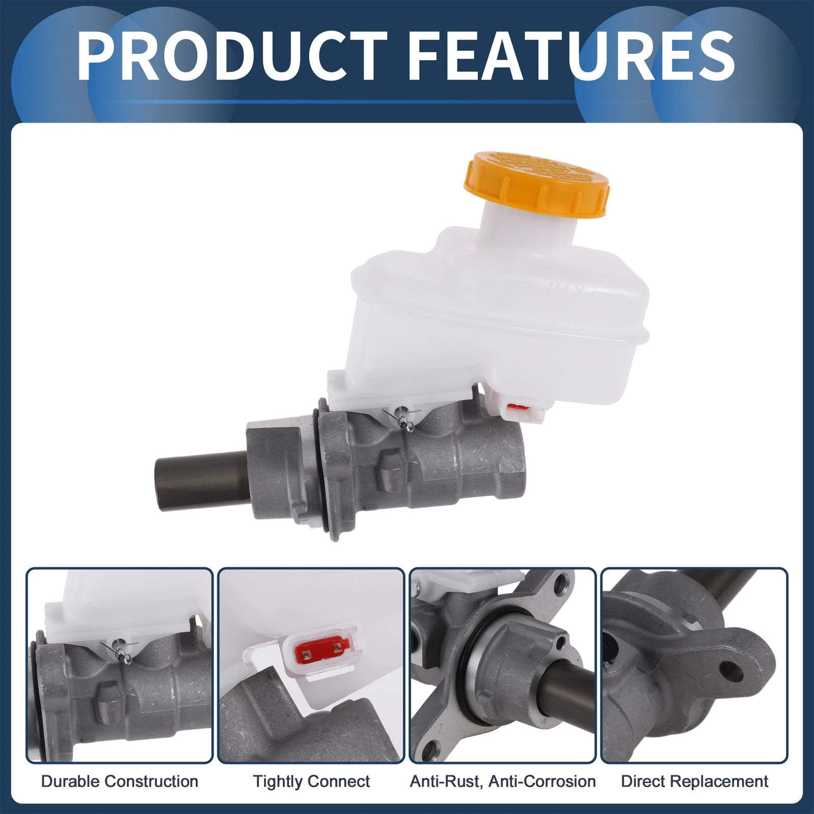 Brake Master Cylinder with Reservoir No. 4625A417 for Mitsubishi L200 (2017–2021)