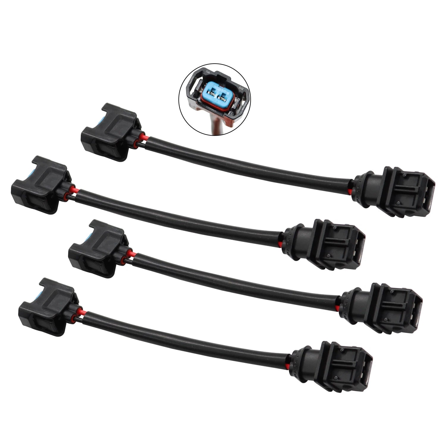 Set of 4 Fuel Injector Conversion Jumper Harness OBD1 to OBD2 for Honda Civic Integra