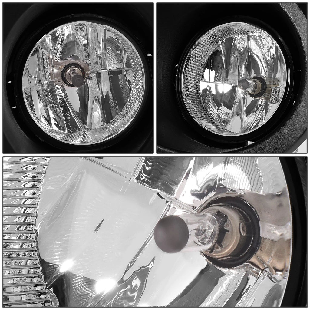 Front Bumper Fog Lights for Ford F150 (2011–2014) Chrome Housing w/ Bulbs & Bezels