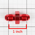 4AN Male Straight Coupler Adapter for Gas/Oil/H2O (Anodized)