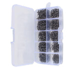 500100pcs High Carbon Steel Fishhook Set for Fishing