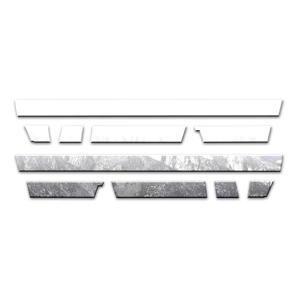 Rocker Panels Chrome 10pc Set for 2009-2018 Dodge Ram Regular Cab (Shortbed)
