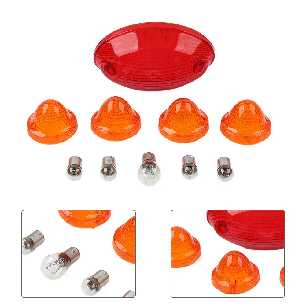Turn Signal Covers Amber Tail Light Lens for T100 Scrambler Speedmaster (2001-2023)