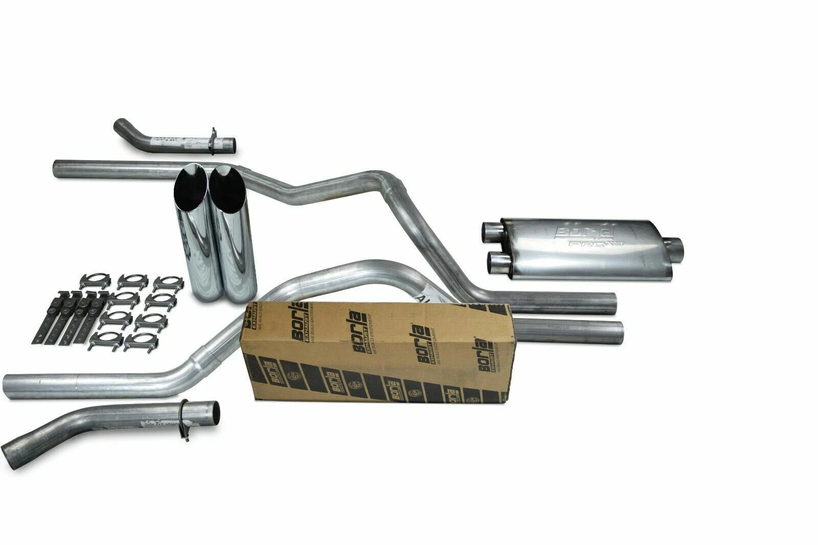 Dual Exhaust Kit for Ford F150 (2021–2025) 2.5" Pro XS Slash Tip